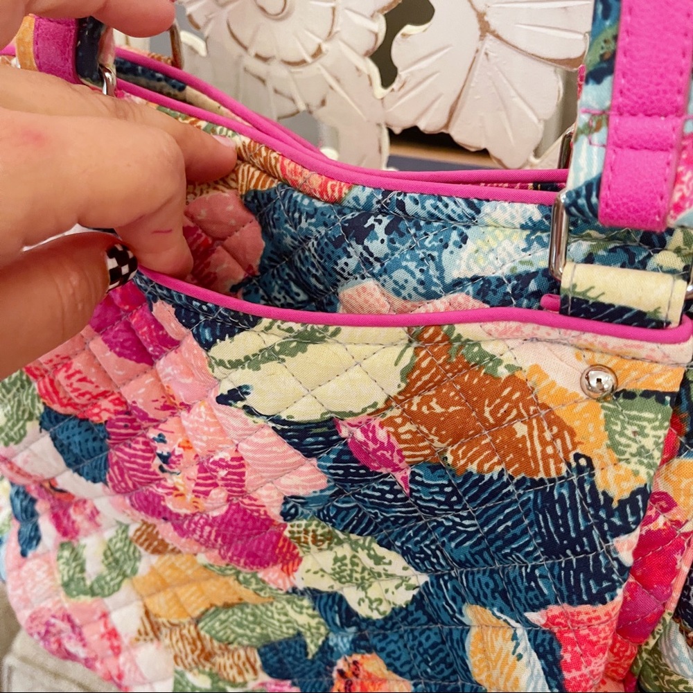 Vera Bradley Glenna Tote in Super Bloom - Picture 5 of 8